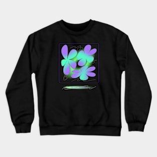 Flower design t shirt Crewneck Sweatshirt